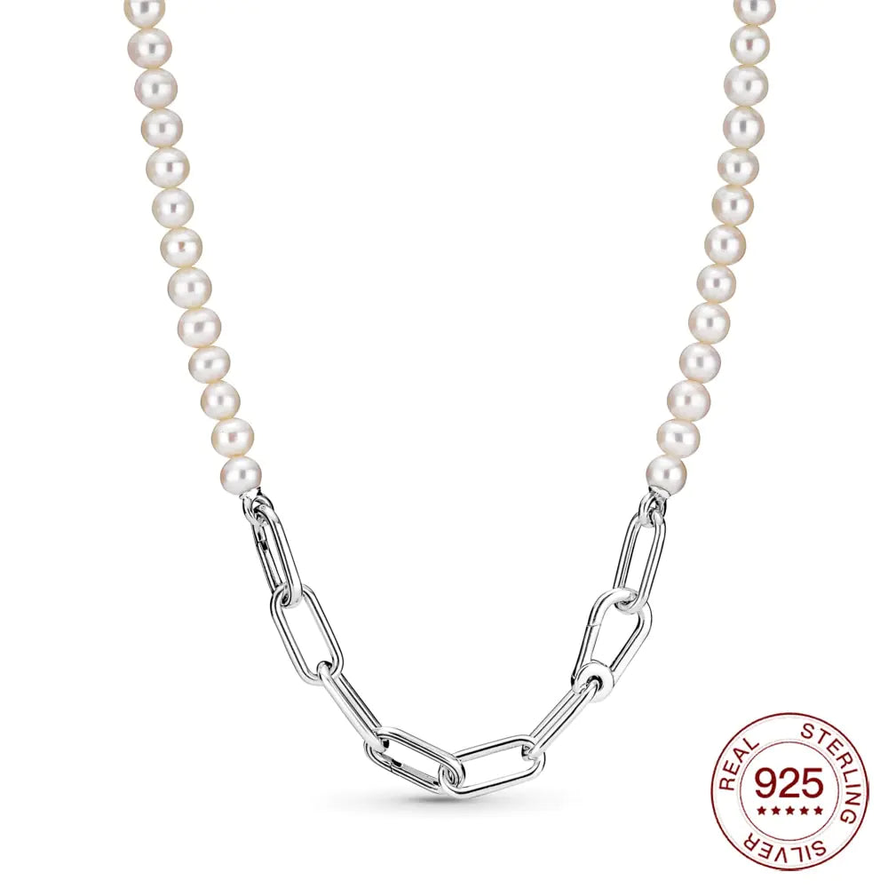 Lustrous Elegance: New Pearl 925 Silver