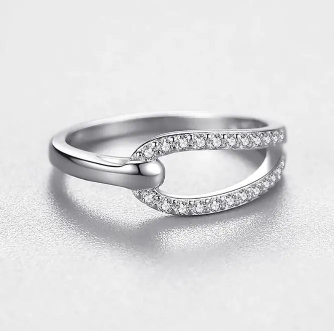 Luxury Silver Arch Ring