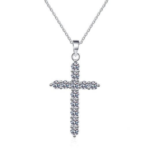 Moissanite Cross Luxe Necklace