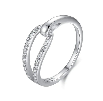 Luxury Silver Arch Ring